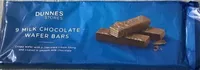 Milk chocolate wafer bars