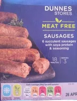 Meat free sausages