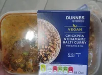 Chickpea & Edamame Balti curry