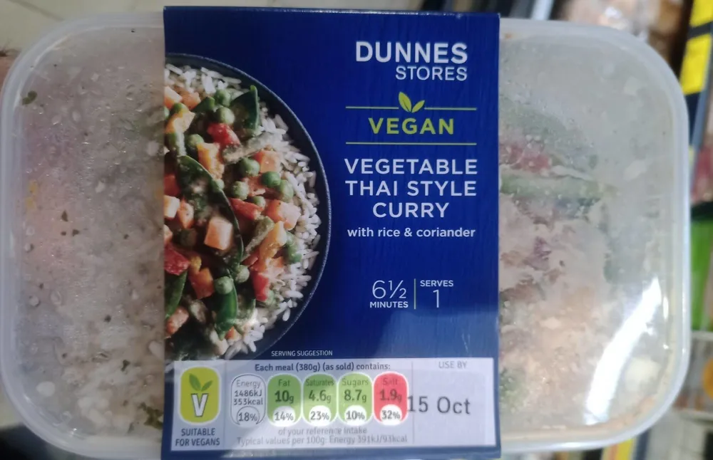 Vegetable Thai style curry