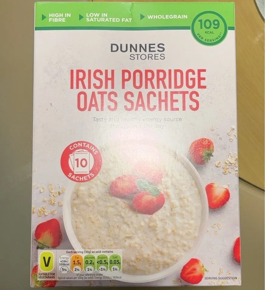 Irish Porridge Oats Sachets