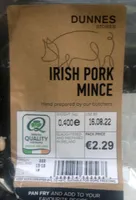 Irish pork mince