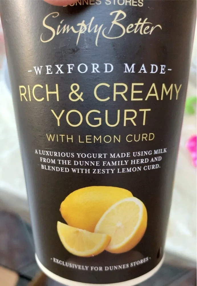 Rich & Creamy Yogurt with lemon curd