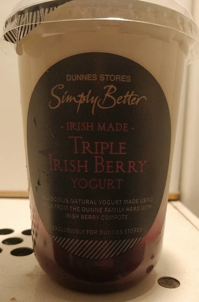 triple berry yogurt