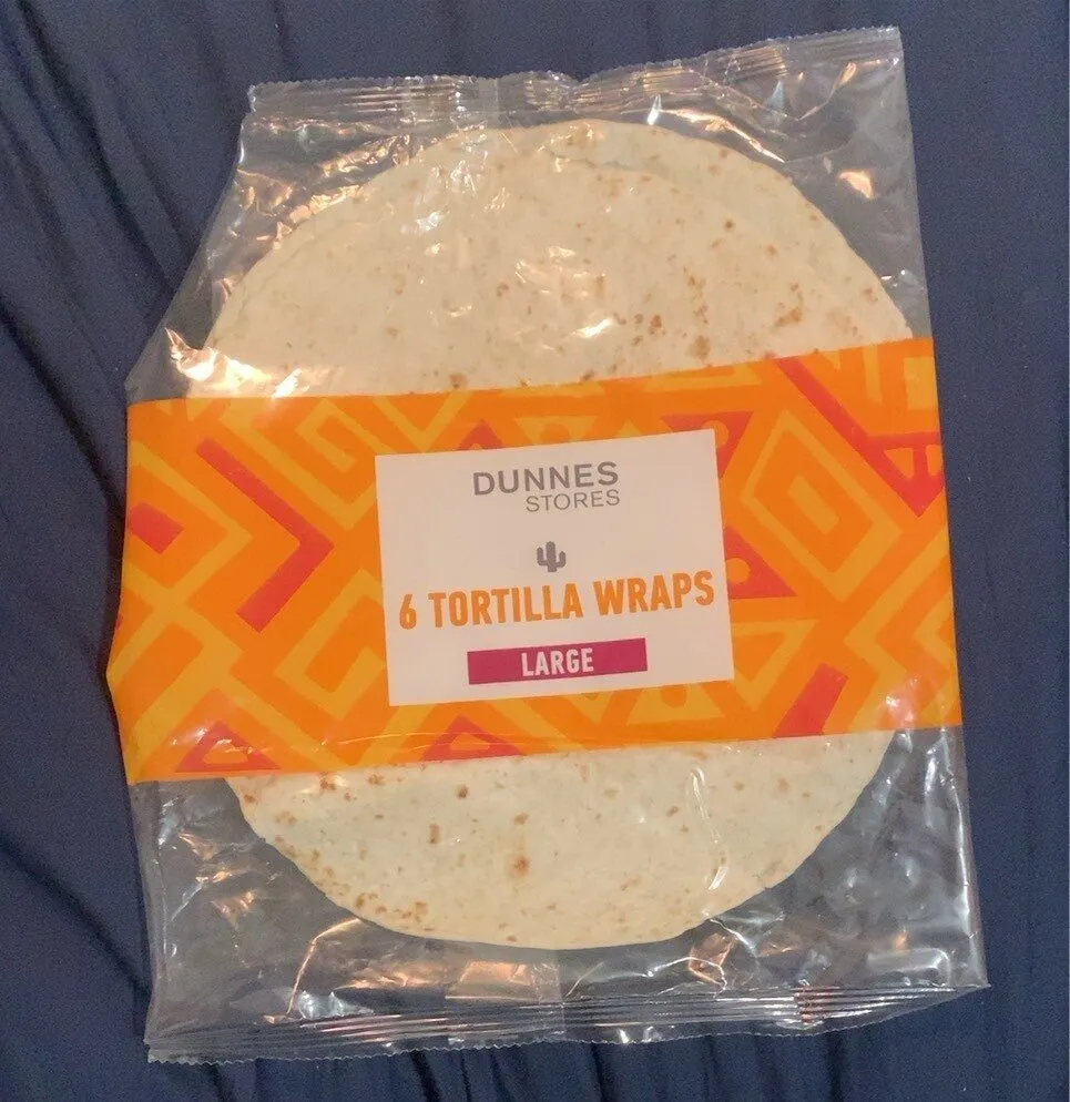 6 Tortilla wraps large