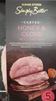 Carved honey and clove ham