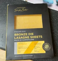 Bronze die lasagne sheets