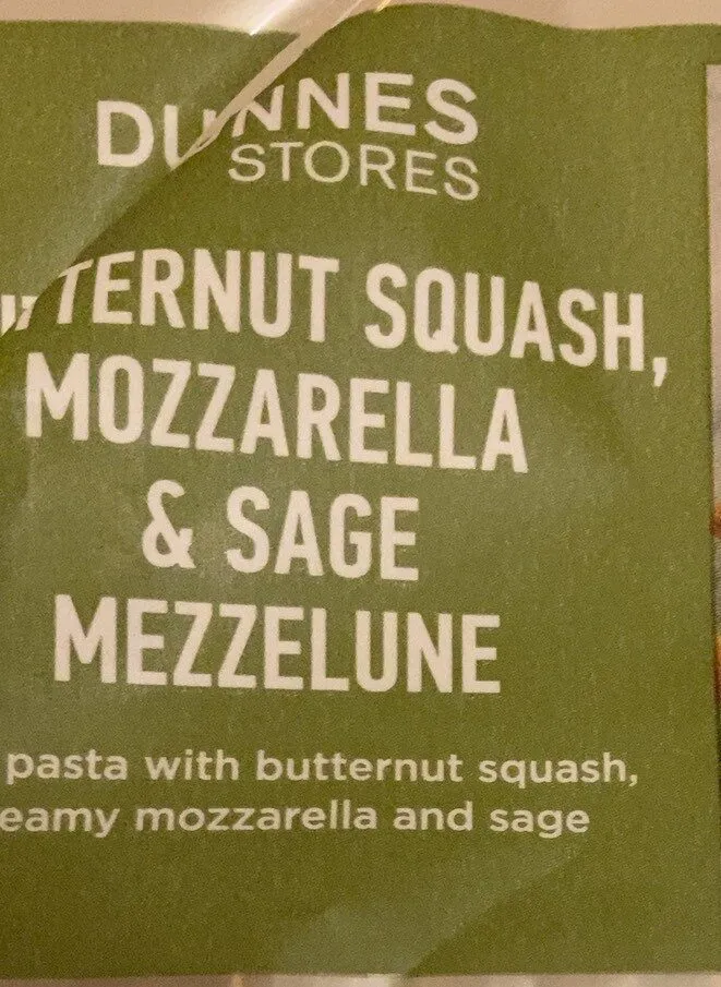 Butternut Squash, Mozzarella & Sage Mezzelune