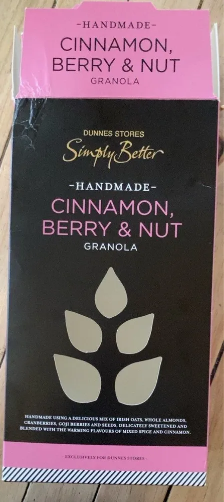 Handmade Cinnamon, Berry & Nut Granola