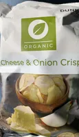 organic cheese & onion crisps