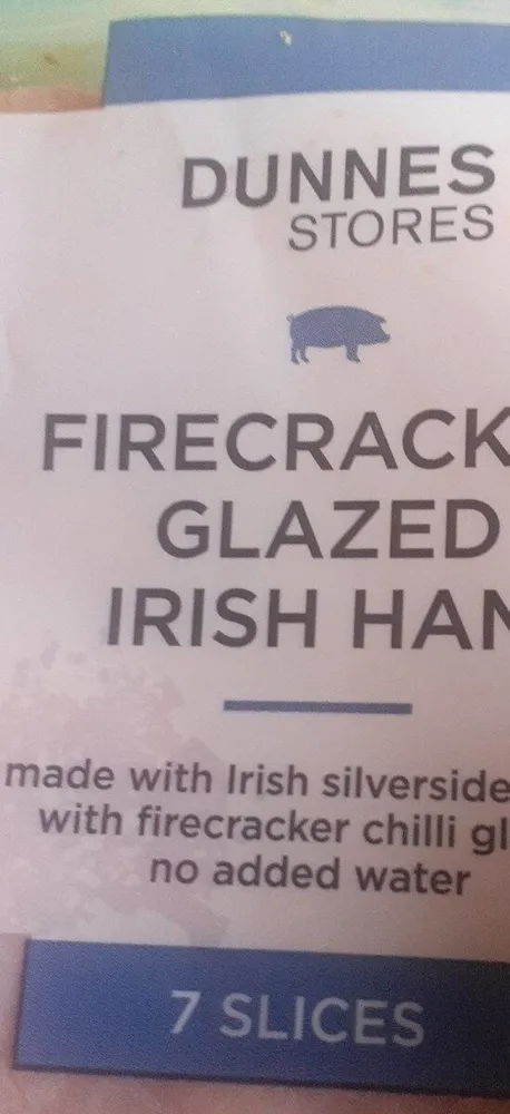 Firecracker glazed irish ham