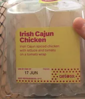 Cajun chicken wrap