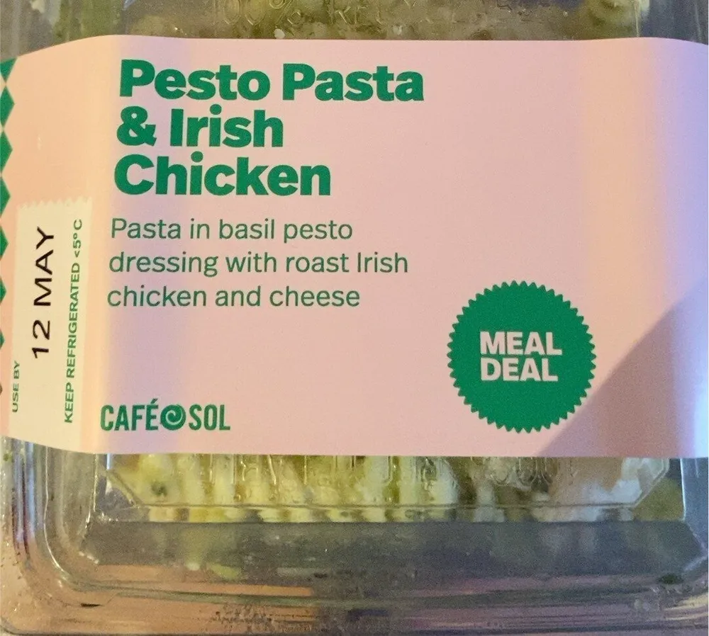 Pesto pasta and chicken