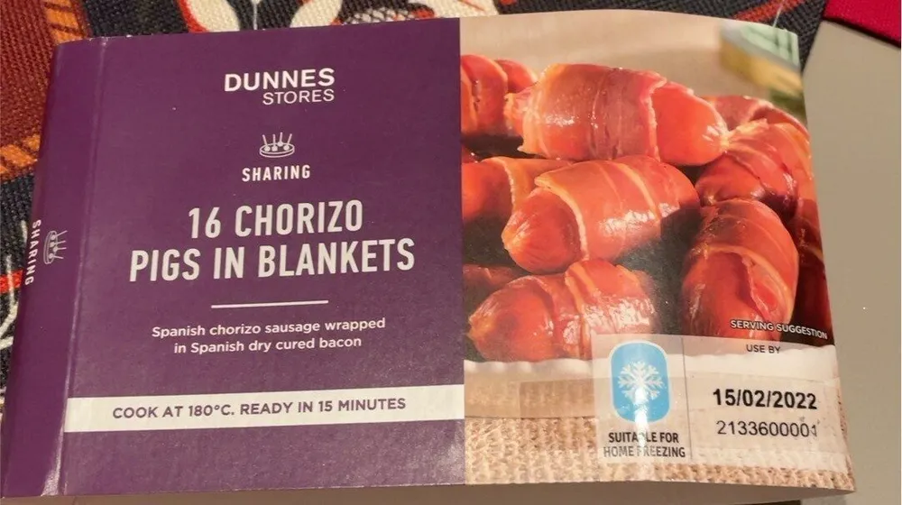 Chorizo pigs in blankets
