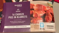 Chorizo pigs in blankets