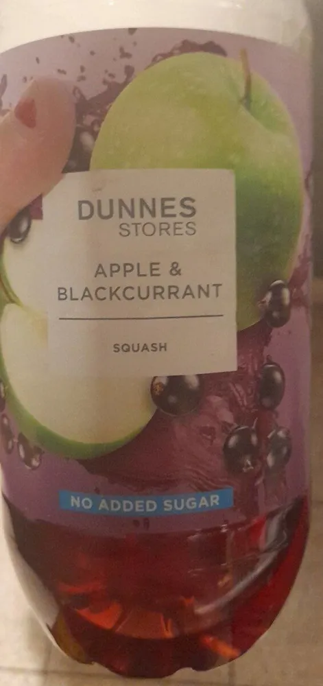 Apple and blackcurrant squash