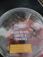 Mixed olives cheese tomatoes