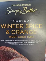 winter spice and orange ham