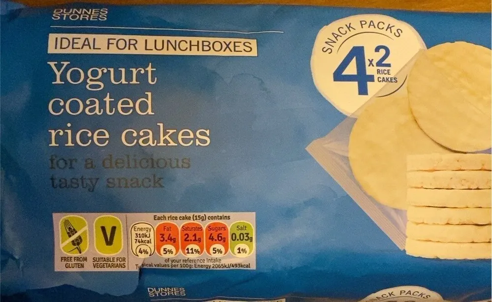 Yogurt Coated rice cakes
