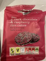 Dark chocolate & raspberry rice cakes
