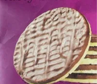 Milk chocolate coated corn cake thins