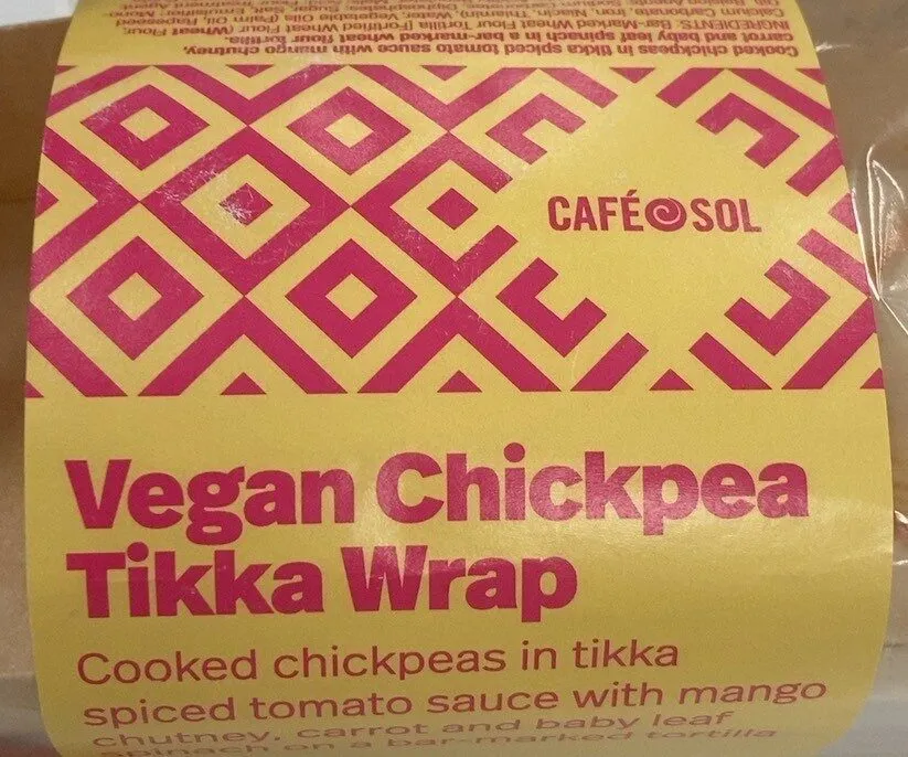Vegan Chickpea Tikka Wrap