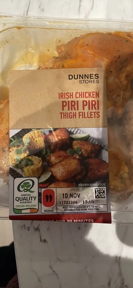 Irish Chicken Piri Piri Thigh Fillets