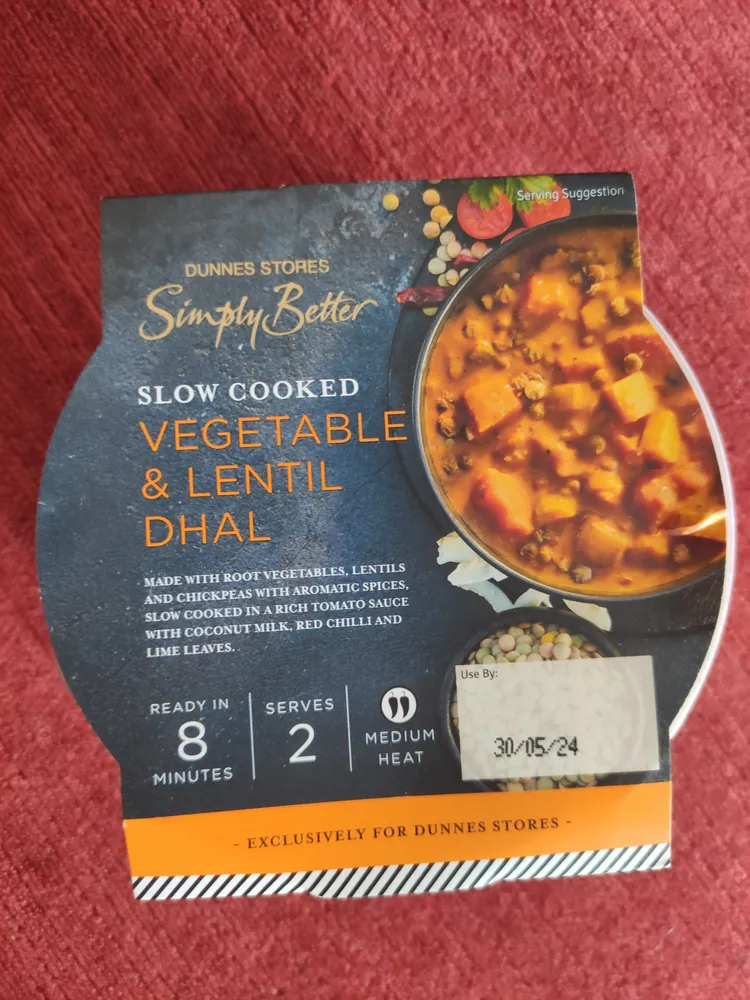 Vegetable and lentil dhal