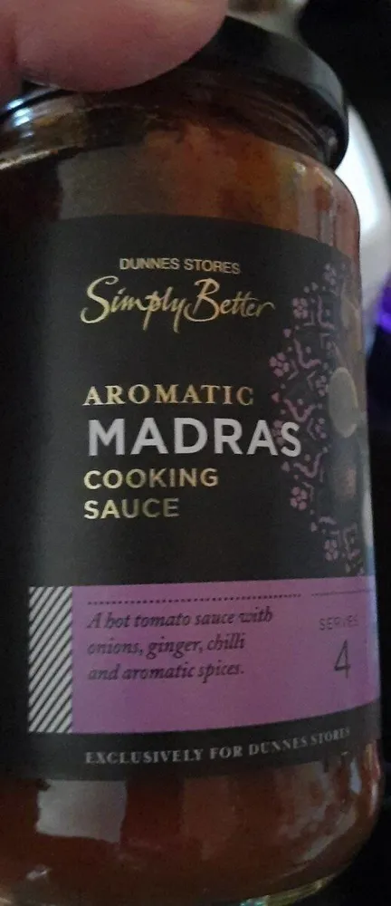 Madras cooking sauce