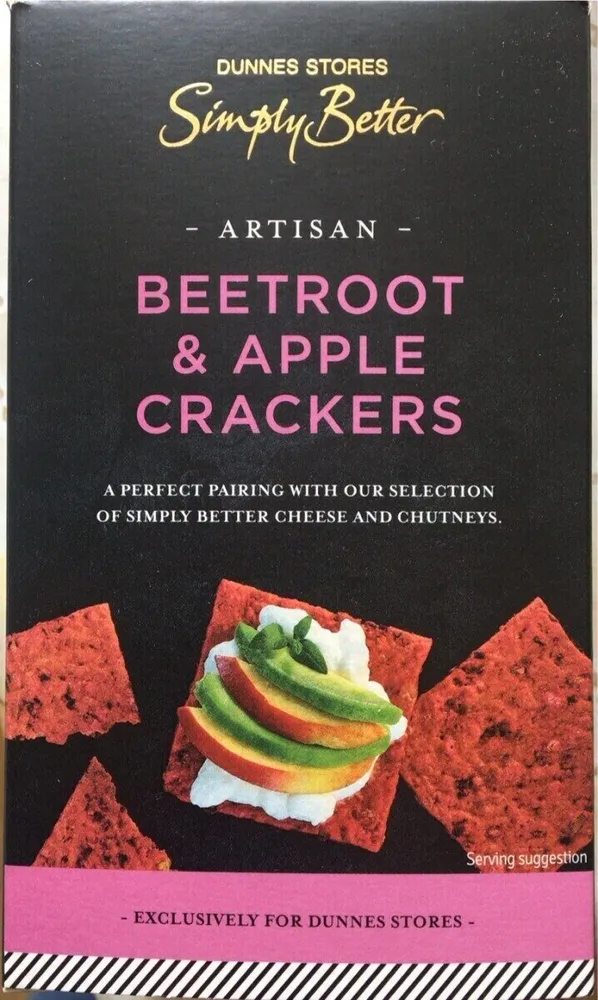 Beetroot& Apple Crackers