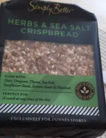 Simply better herbs & sea salt crispbread