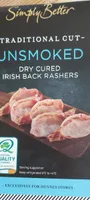 Simply better unsmoked dry cured irish back bacon