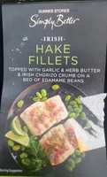 Hake Fillets Topped With Garlic & Herb Butter & Chorizo Crumb With Edamame Beans