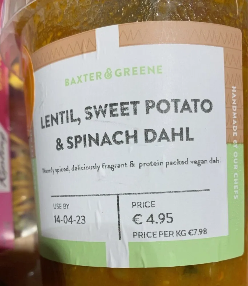 Lentil, Sweet Potato & Spinach Dahl