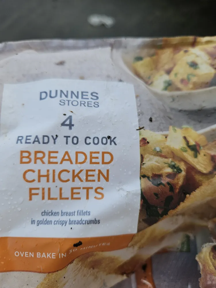 Breaded chicken fillets