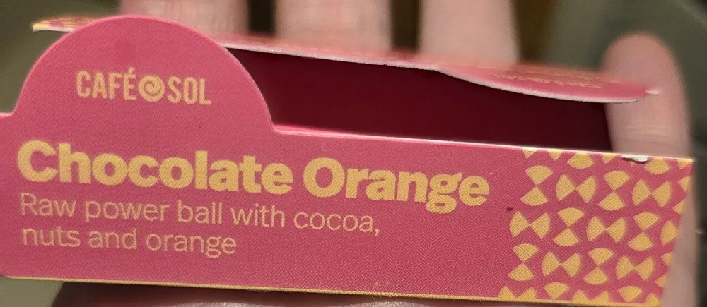 Chocolate Orange Raw Power Ball