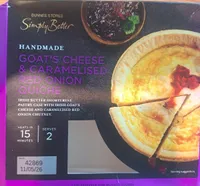 Goats Cheese And caramelised Red Onion Quiche