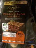Round Steak Beef Mince