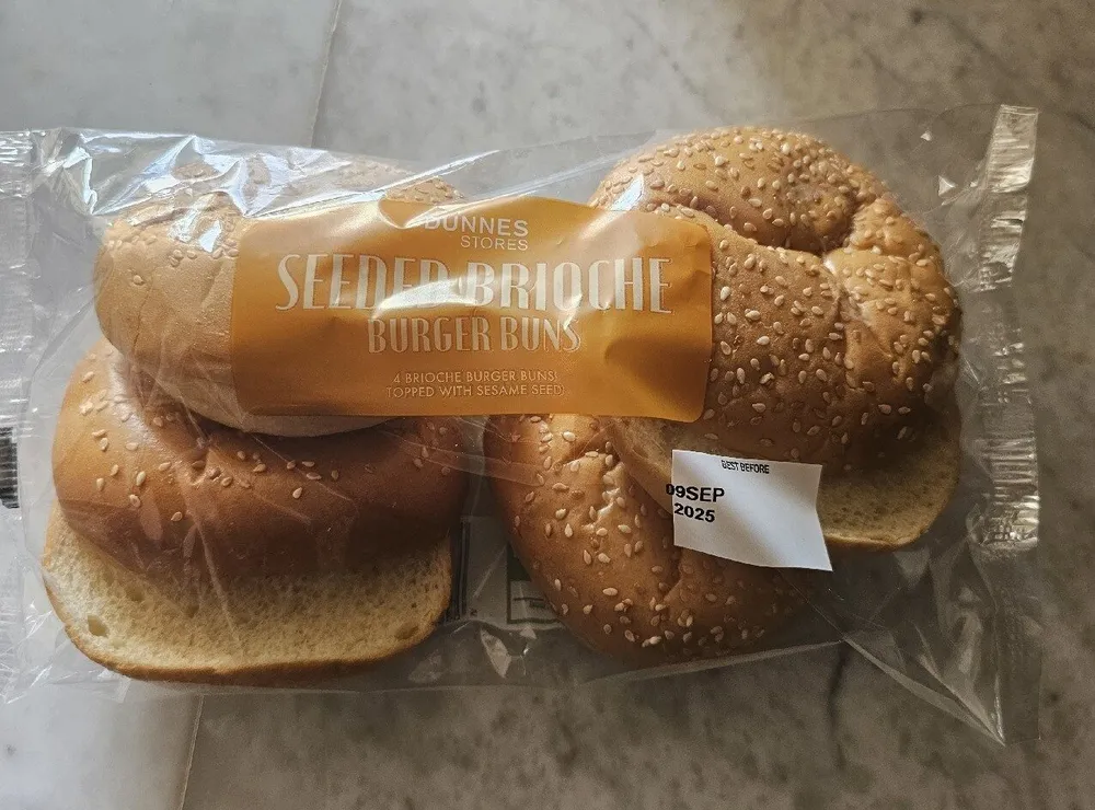 Seeded Brioche burger buns