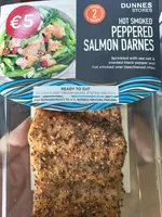 Hot smoked peppered salmon darnes
