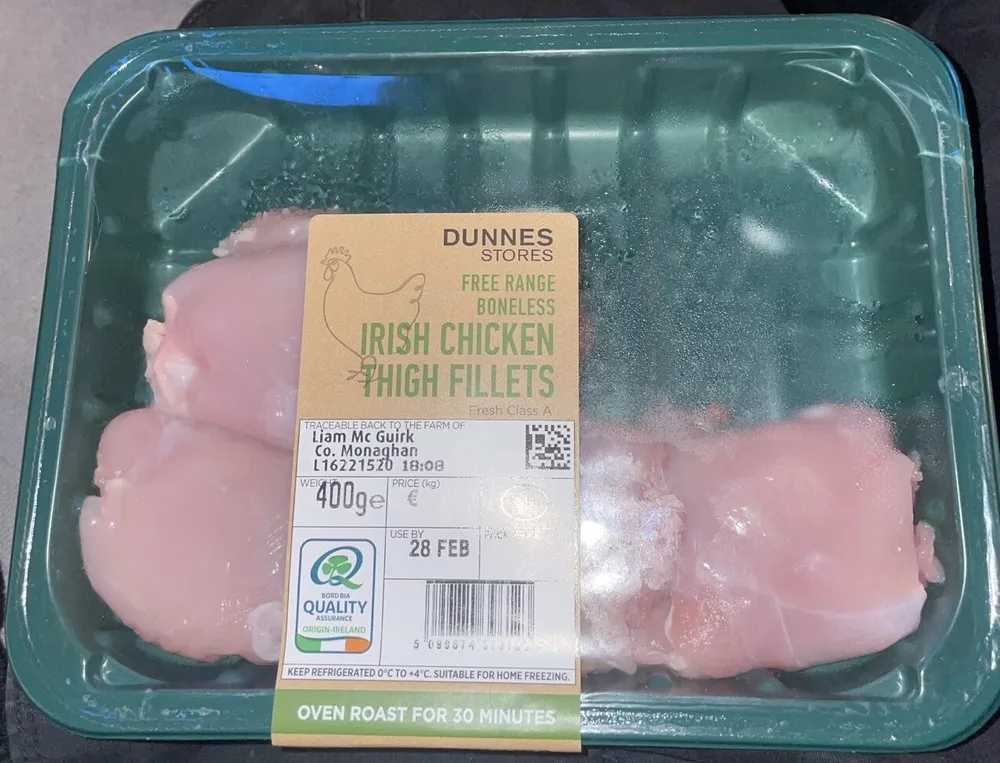 Irish Chicken Thigh Fillets