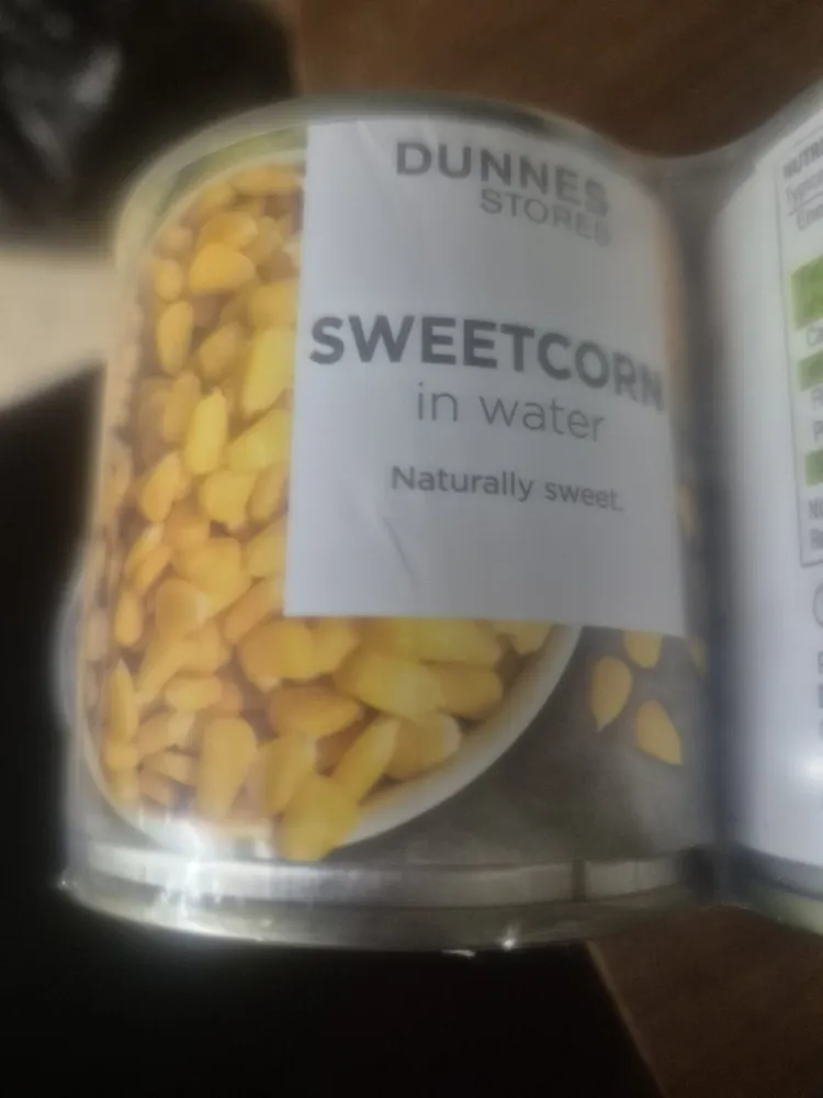 Sweetcorn in water