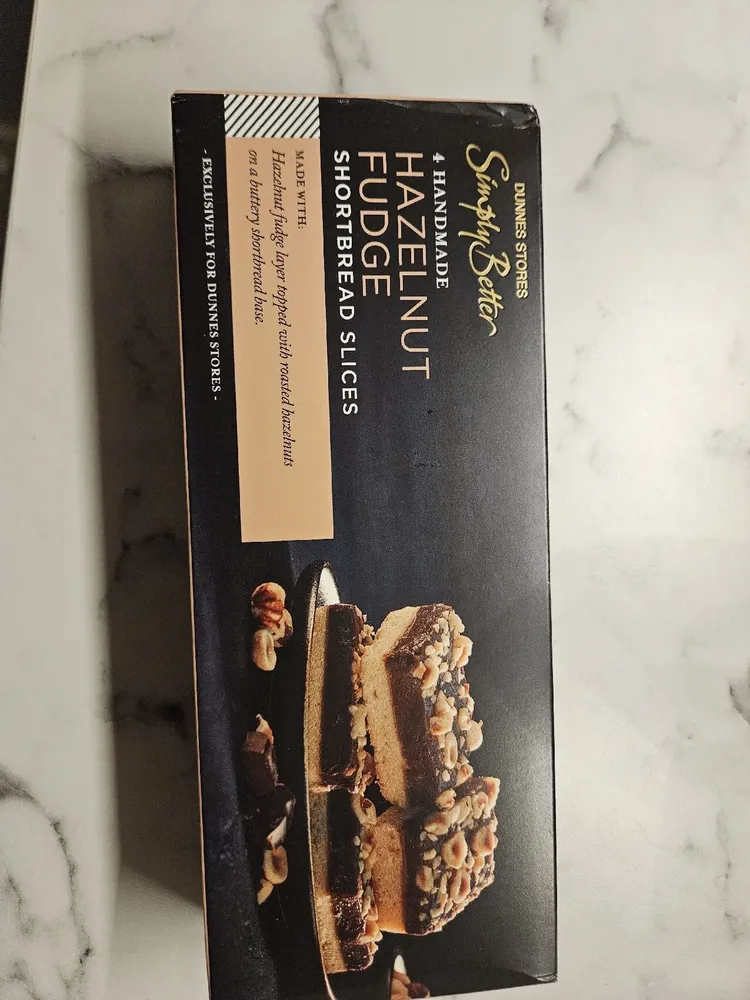 Simply Better Hazelnut Fudge Shortbread Slice