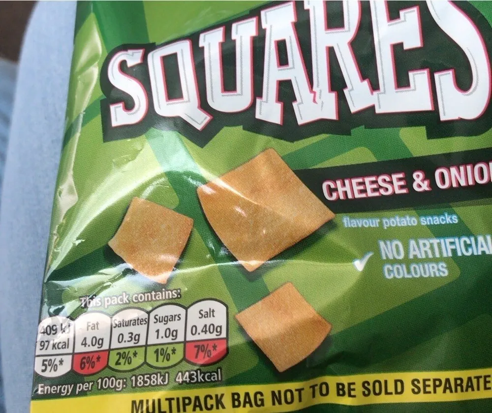 Walkers Squares Cheese & Onion