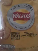 Walkers classic cheeseburger crisps