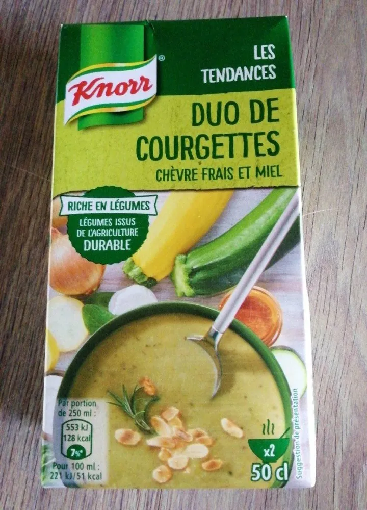 Duo de courgettes chèvre frais et miel