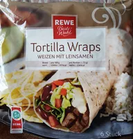 Tortilla Wraps Weizen mit Leinsamen