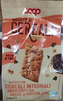 Biscotti ai cereali con gocce di cioccolato