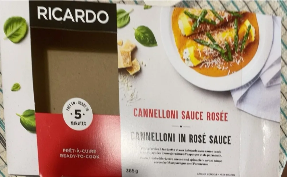 Canelloni sauce rosée