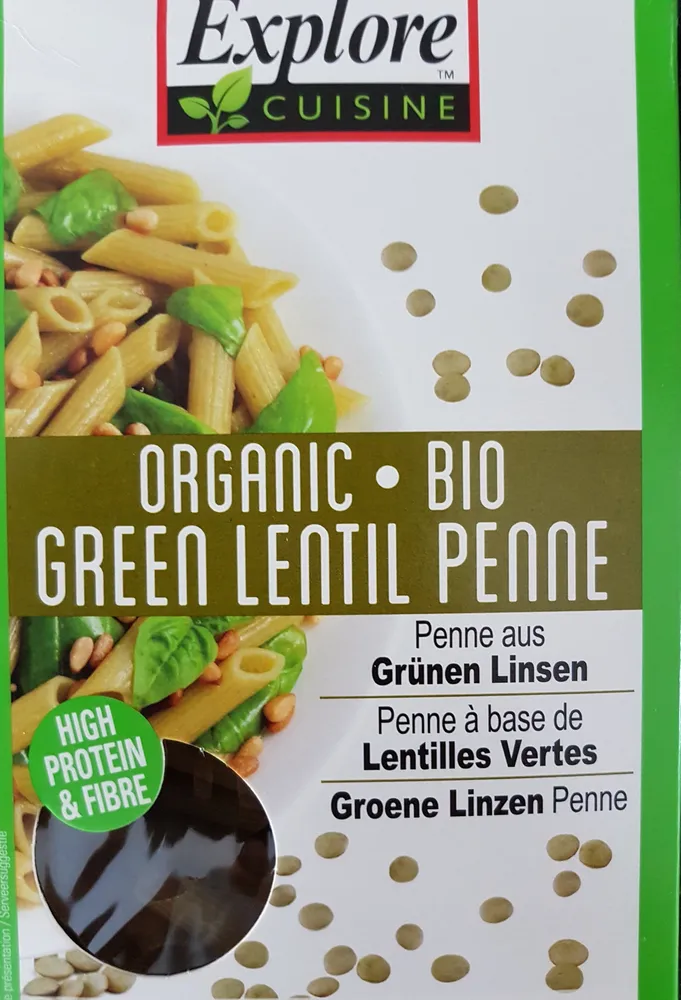 green lentil penne